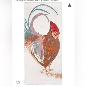 India Overseas
5.0 out of 5 stars 
Animal Dish Towels, Set of 2 (Stately Rooster